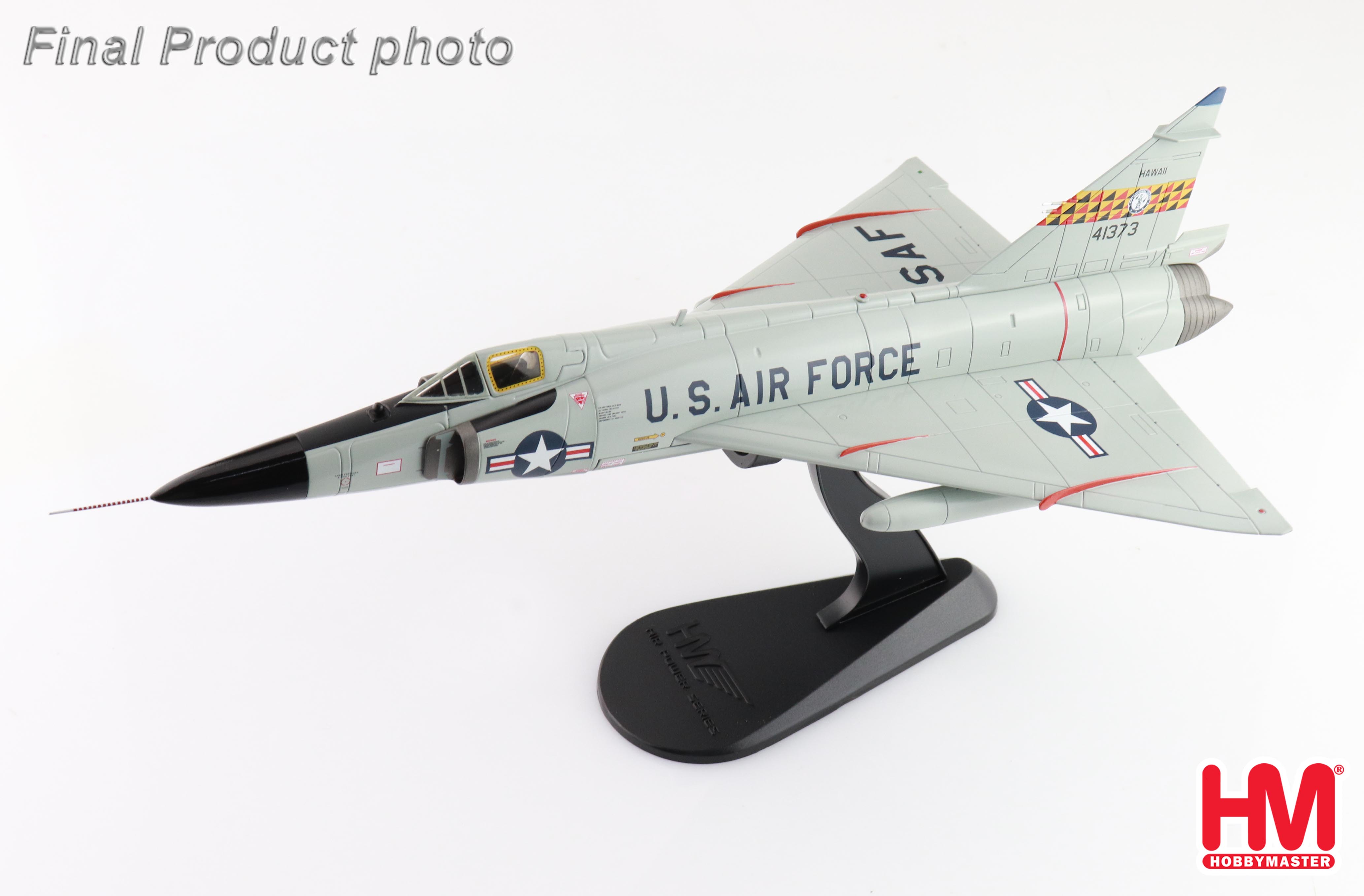 F-102A Delta Dagger 54-1373, 199th FIS, Hawaii ANG, 1960s (case X